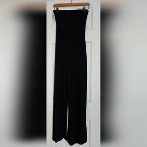 Elegant Black Strapless Jumpsuit